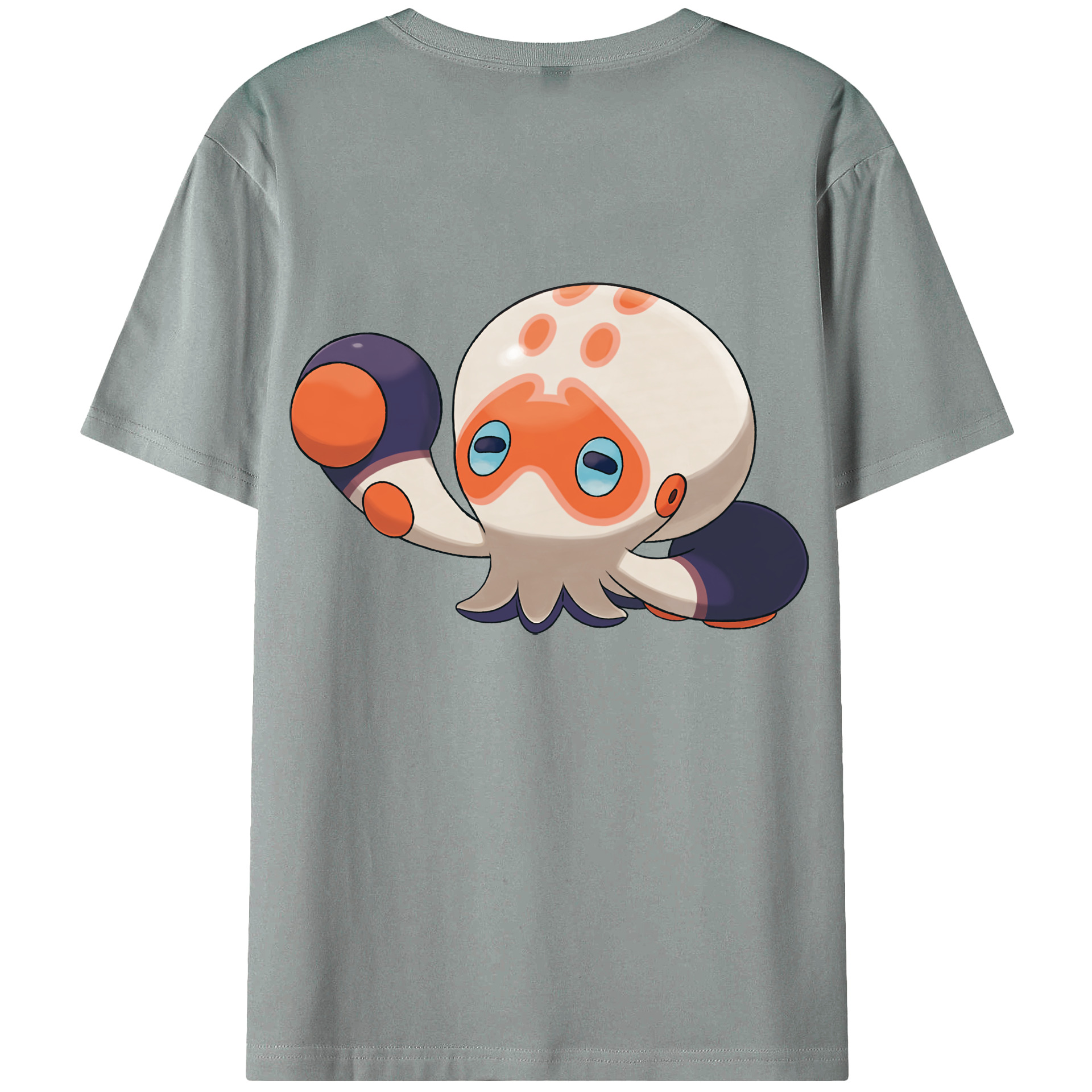 （画像用） ポケットモンスター Pokémon 綿100％ メンズ半袖Tシャツ（バックプリント） 通気性